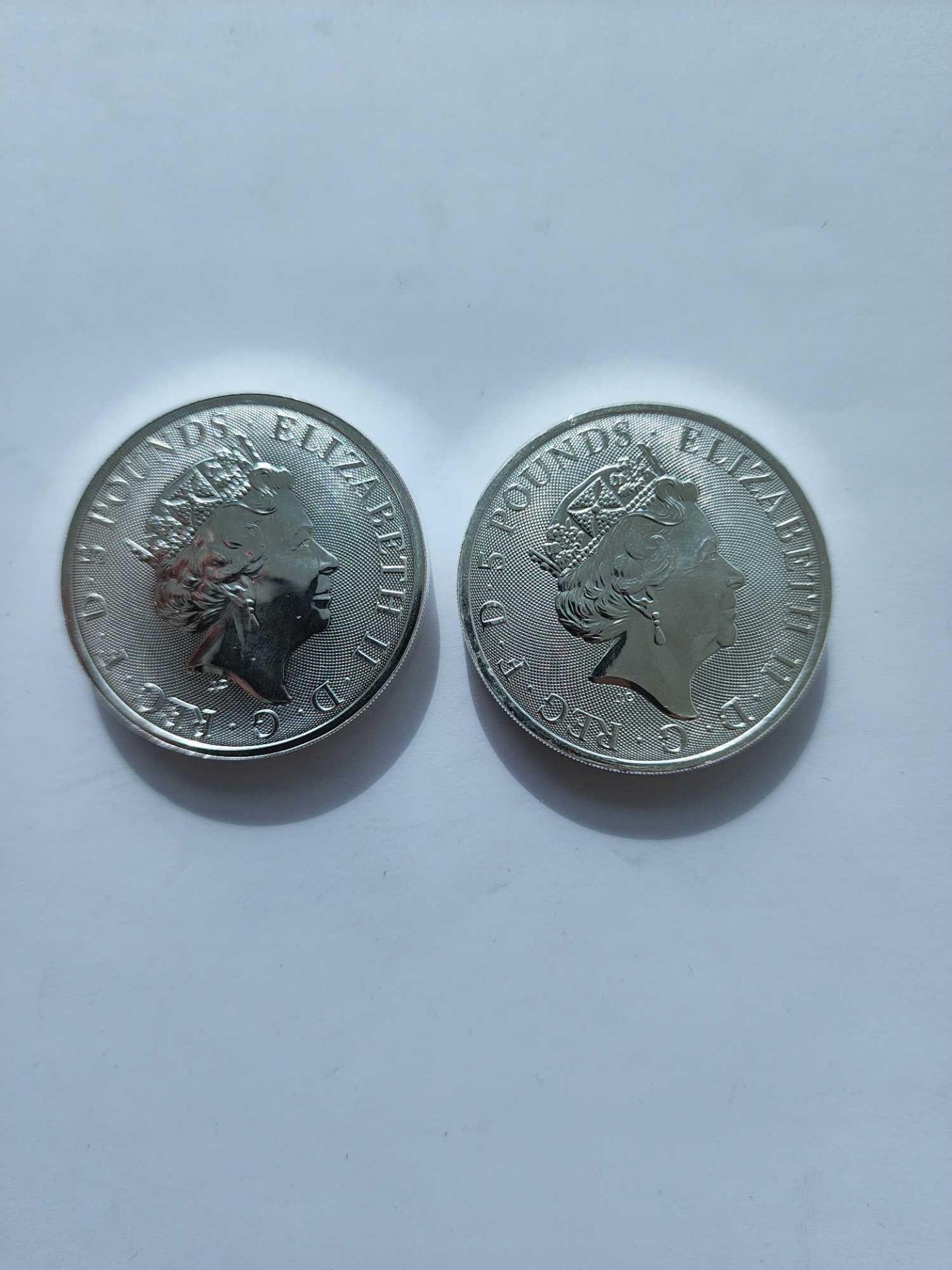 The Queens Beasts and Greyhound 2 coin set (4 oz total) - Image 4 of 4