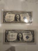 2 1935 Silver Certificates