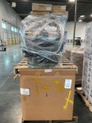 pallet of rocking massage chair and miscellaneous bitmain units