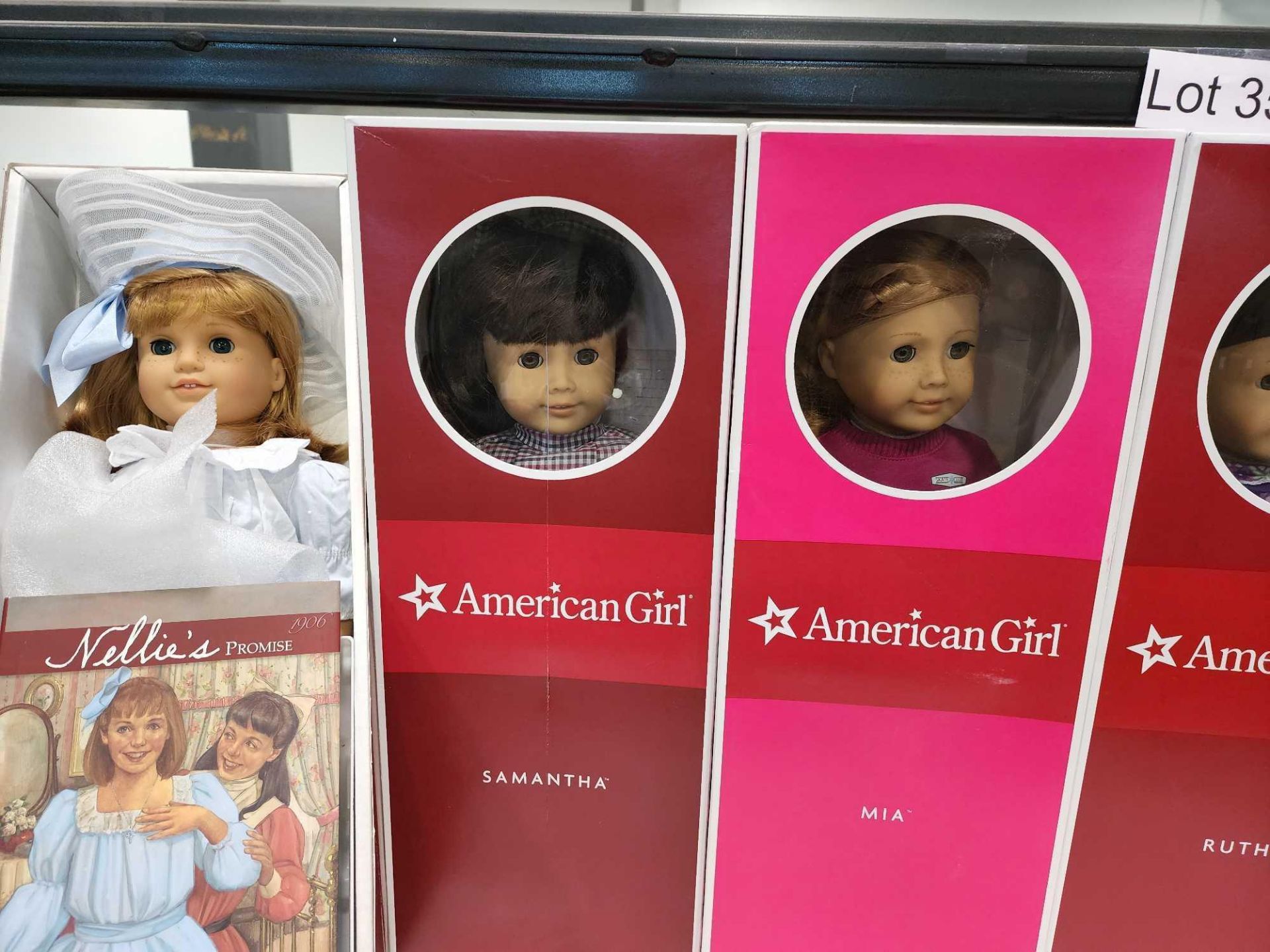 rolling rack of American girl dolls - Image 5 of 8