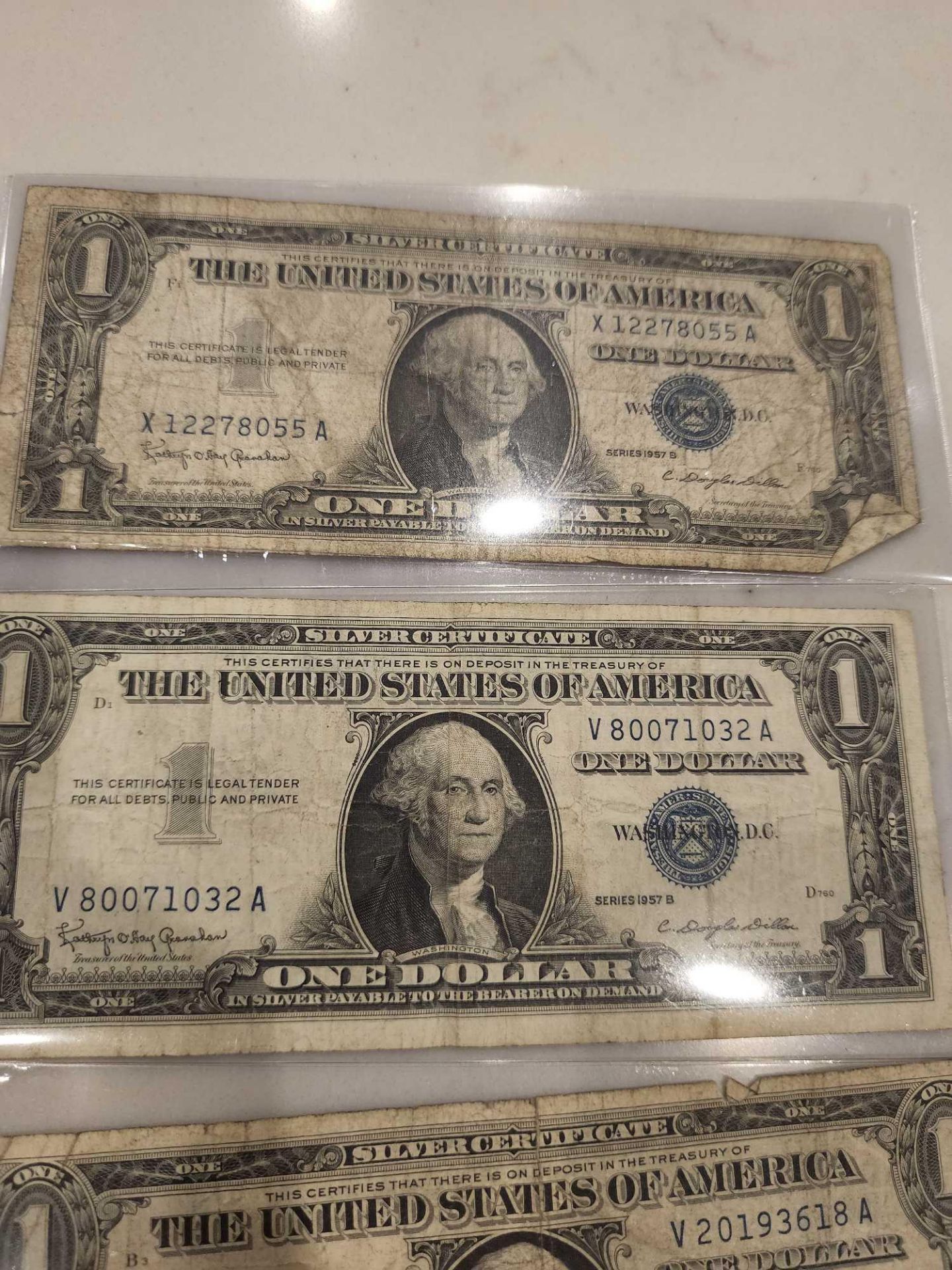 4 1957 Silver Certificates - Image 2 of 4