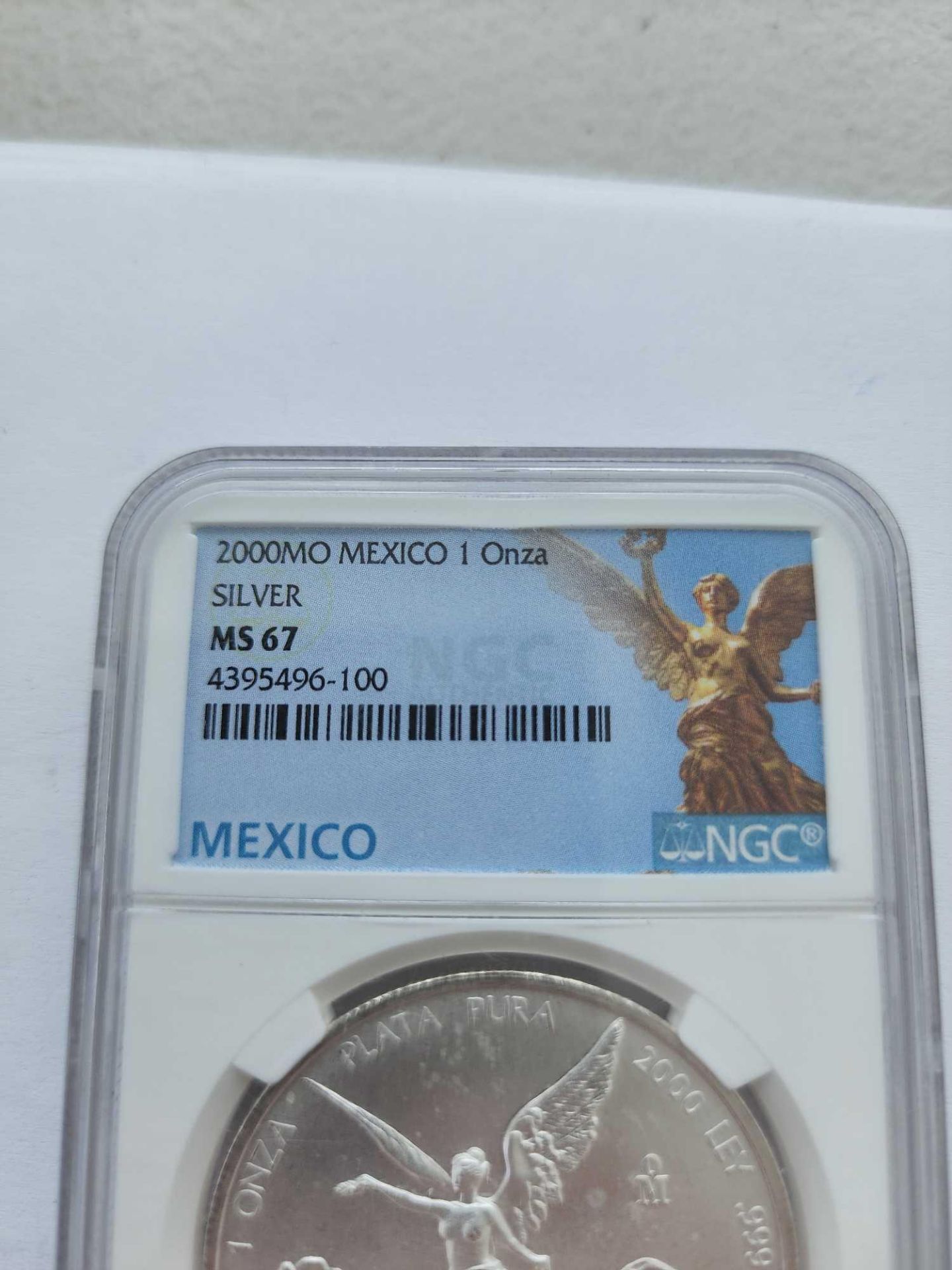2000 Mexico 1 onza silver graded coin - Image 2 of 4