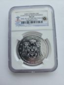 2009 Canada Olympics graded silver coin