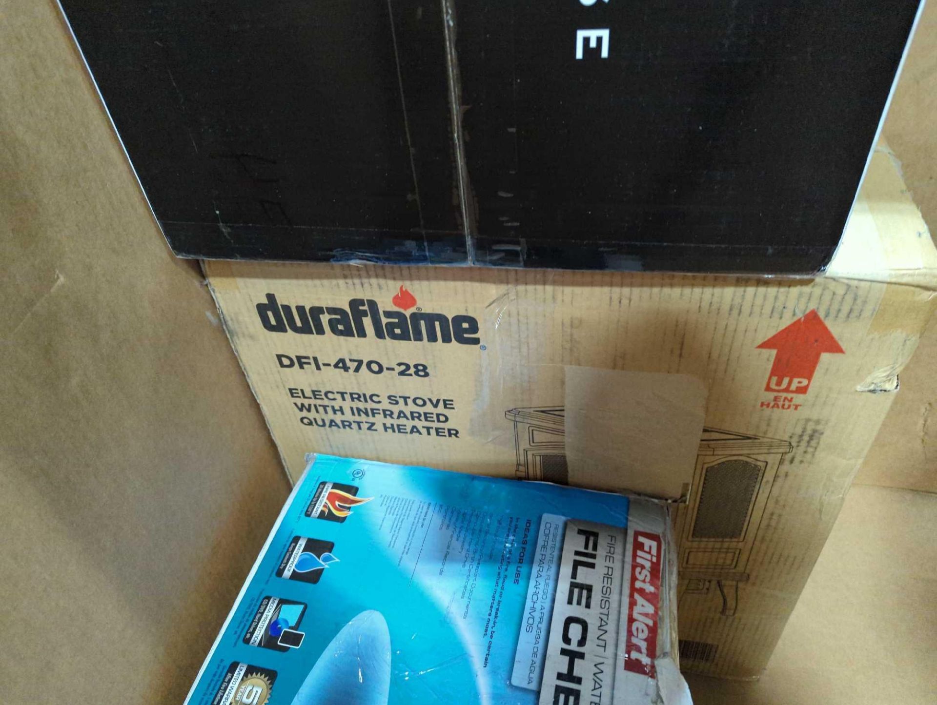 GL- Multiple Lego Technic Trucks, Emeril Air fryer, First Alert Safe, Duraflame, Dyna-Glo, Football - Image 5 of 35