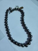 Tahitian Pearl Necklace 35 Tahitian Pearls 11-13 mm