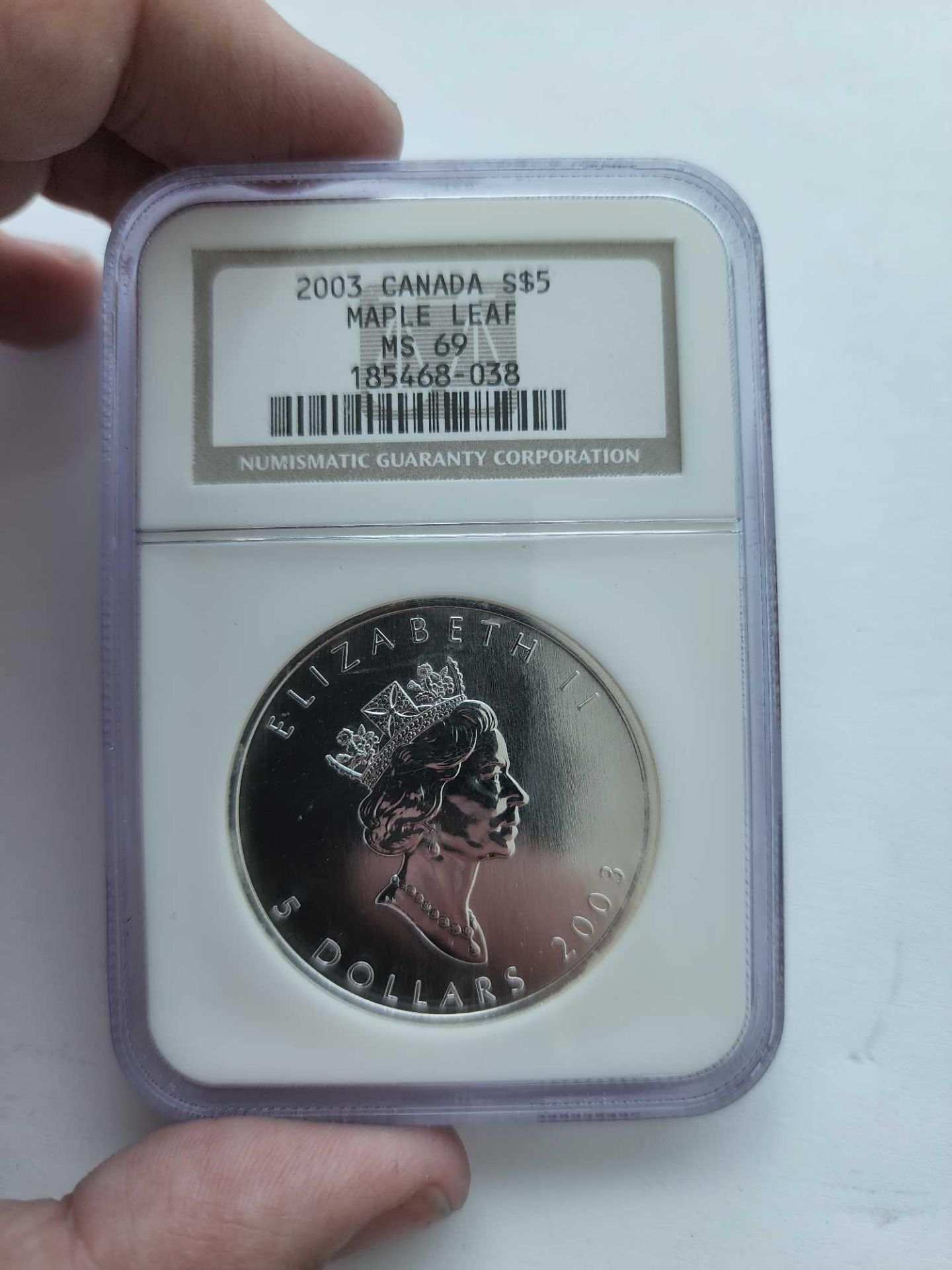 2003 Canadian maple leaf graded coin - Image 3 of 3