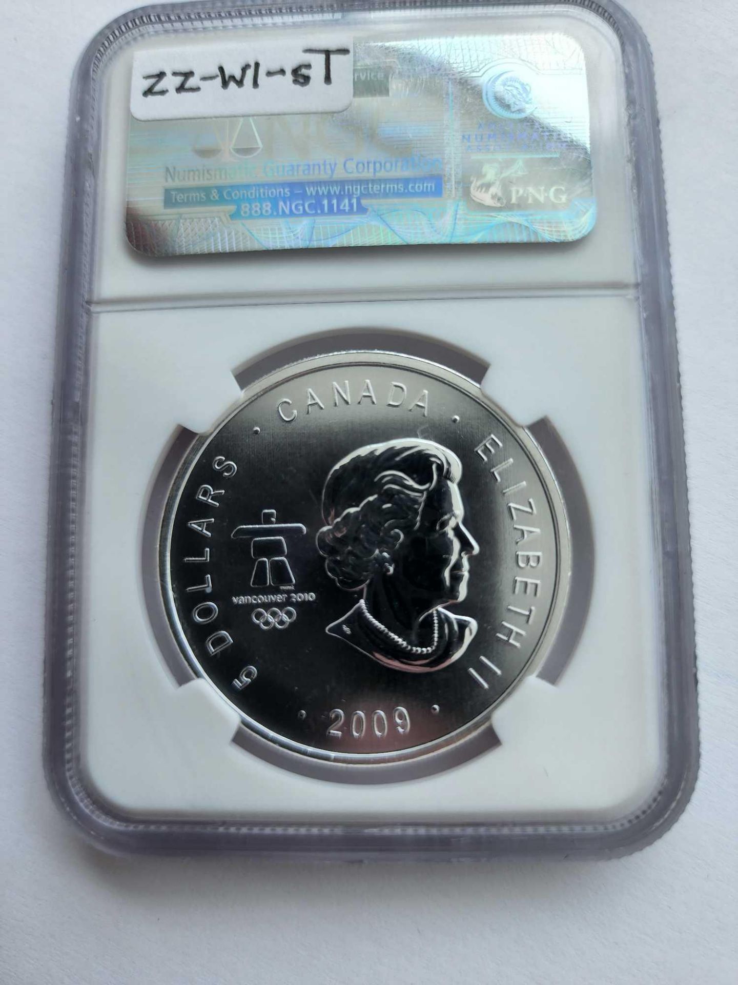 2009 Canada Olympics graded silver coin - Image 3 of 3