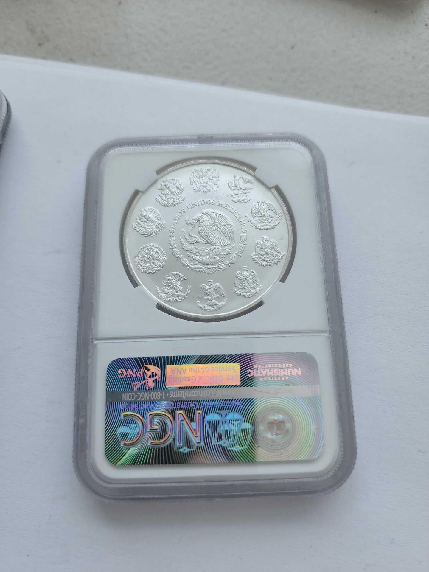 2000 Mexico 1 onza silver graded coin - Image 4 of 4