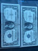 Two silver certificates 1957