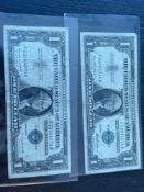 Two silver certificates 1957