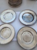 Antique Silver plated dessert plates