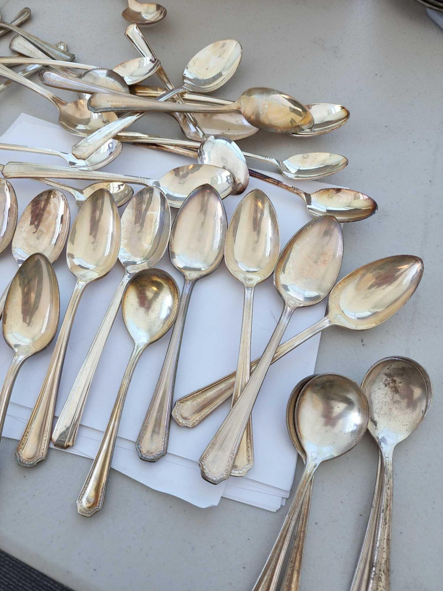 Antique Silver Plated Spoons