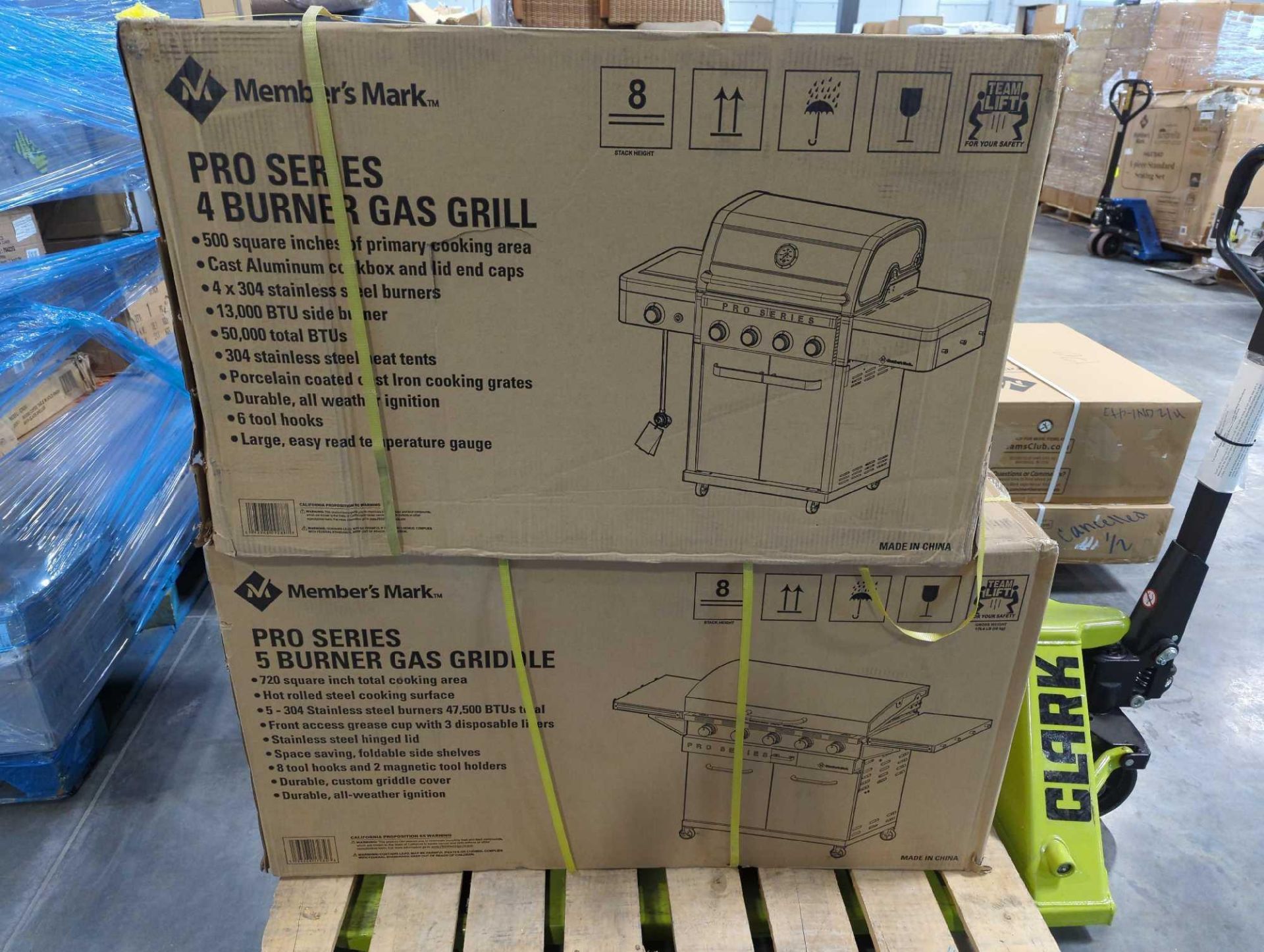 (2) members mark pro series gas grill/griddle - Image 6 of 9