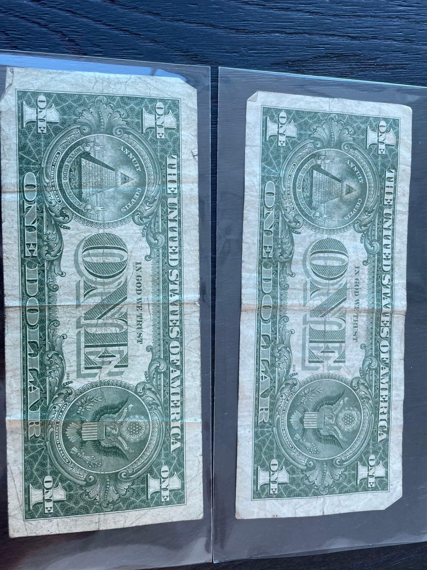 Two silver certificates 1957 - Image 3 of 3