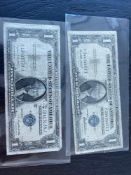 Two silver certificates 1935