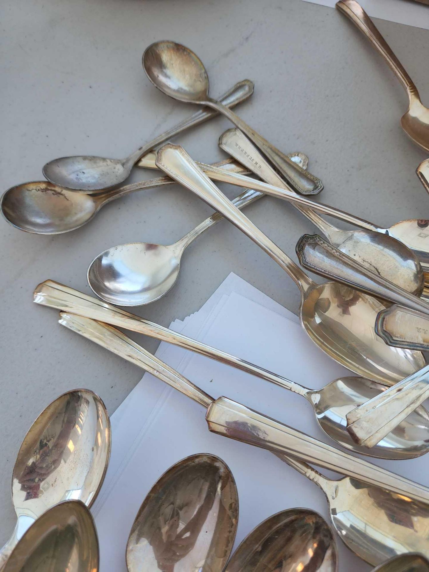 Antique Silver Plated Spoons - Image 2 of 8