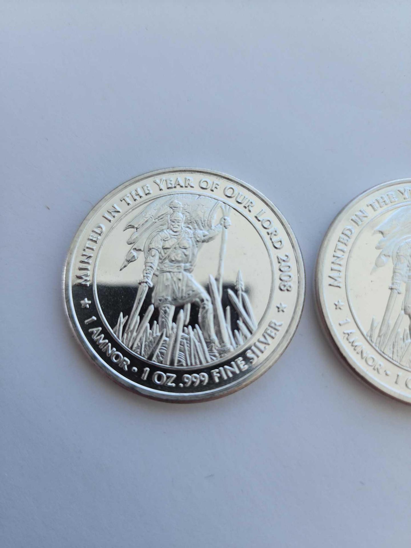2 Moroni Title of Liberty Silver Coins - Image 2 of 4