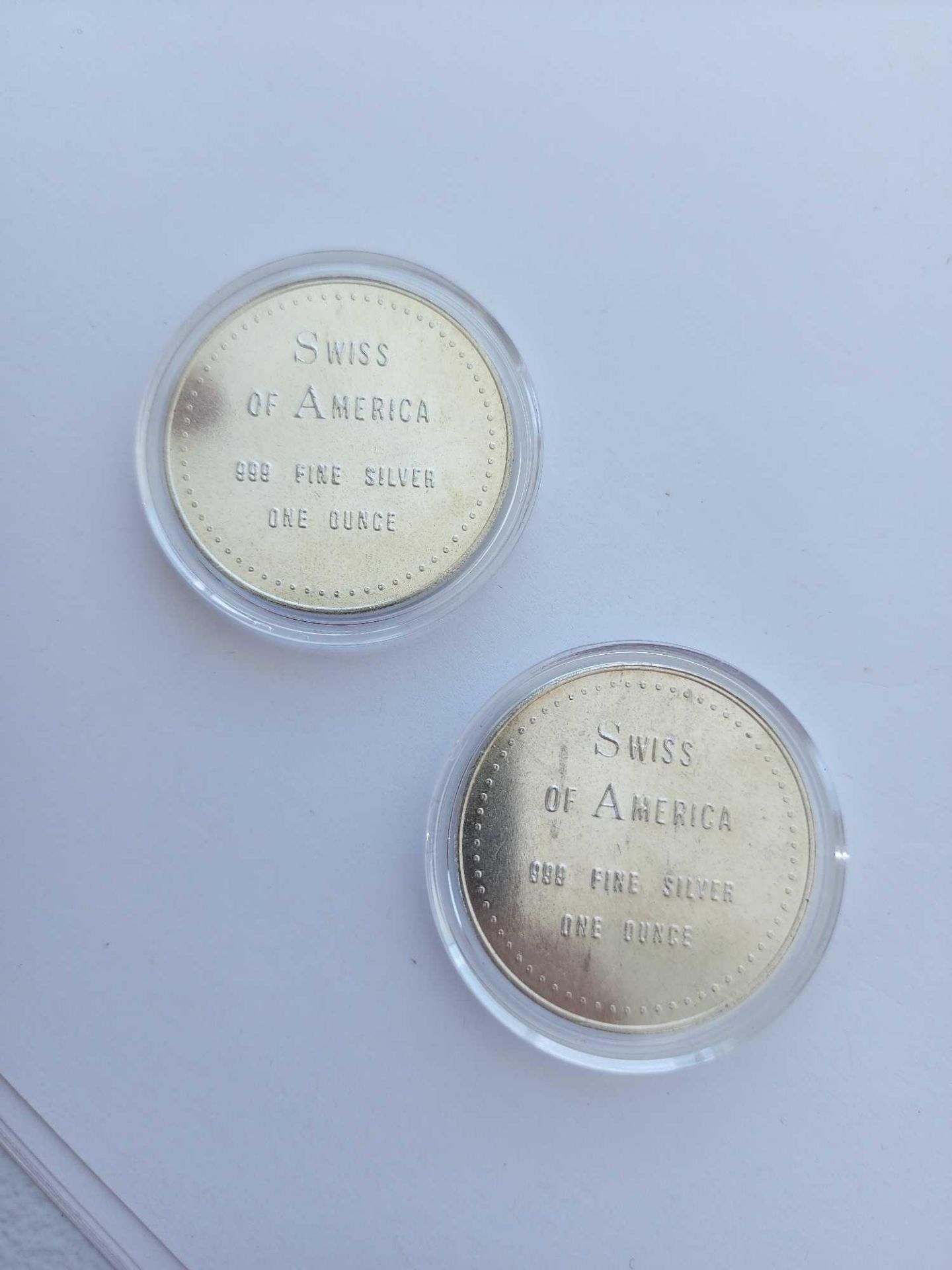 2 Swiss of America Silver Coins - Image 2 of 2