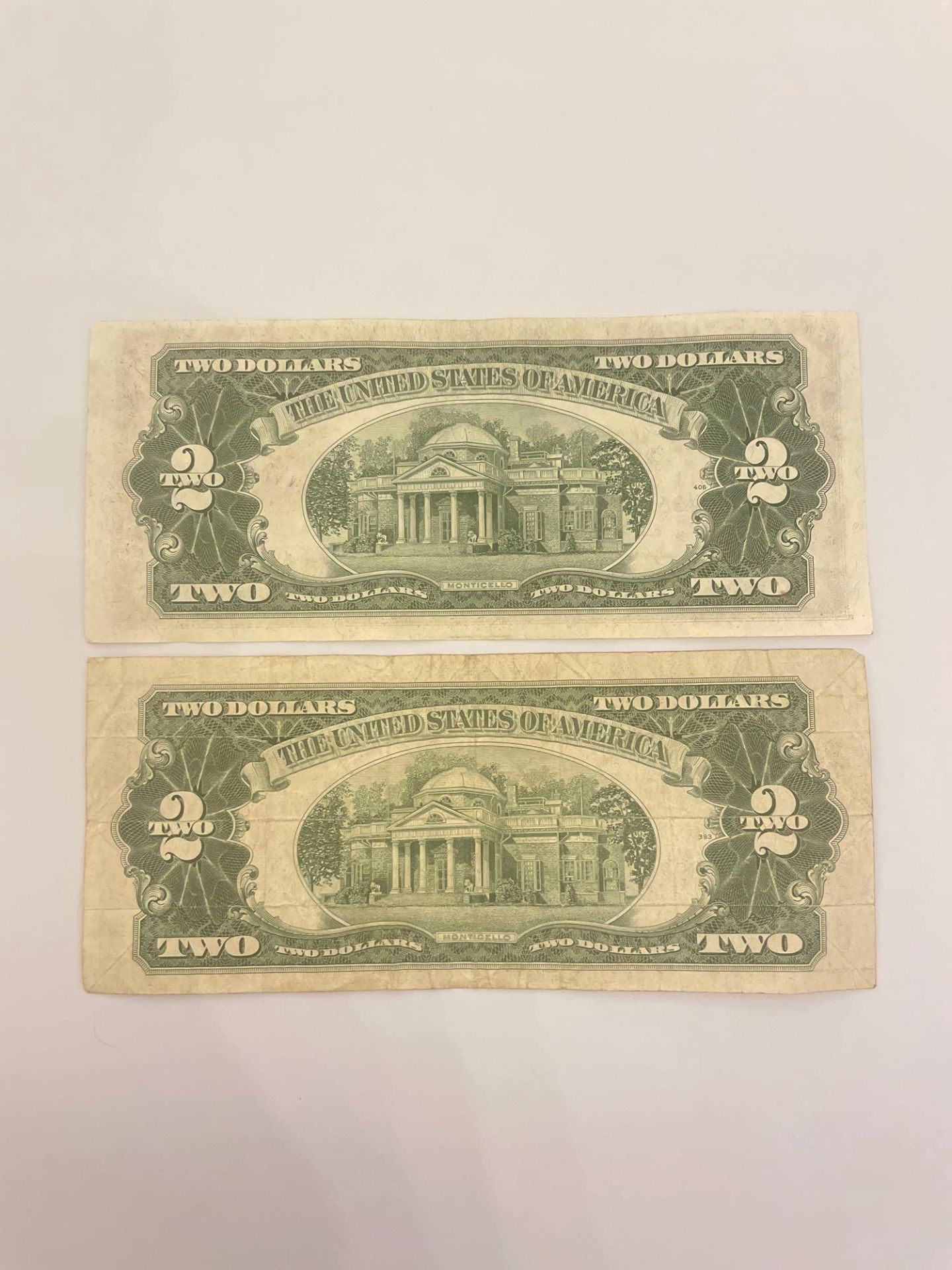 Two $2 Red seal Bills (1953) - Image 3 of 3