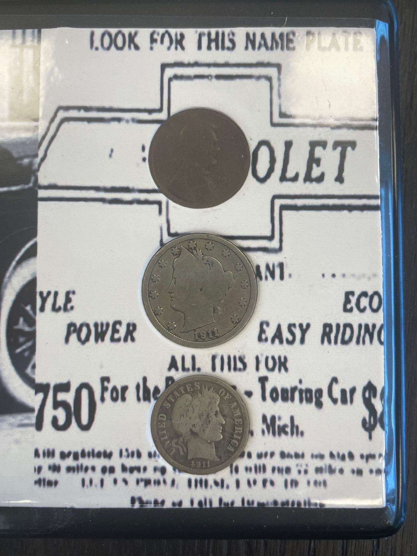 1911 Chevrolet coin set - Image 4 of 6