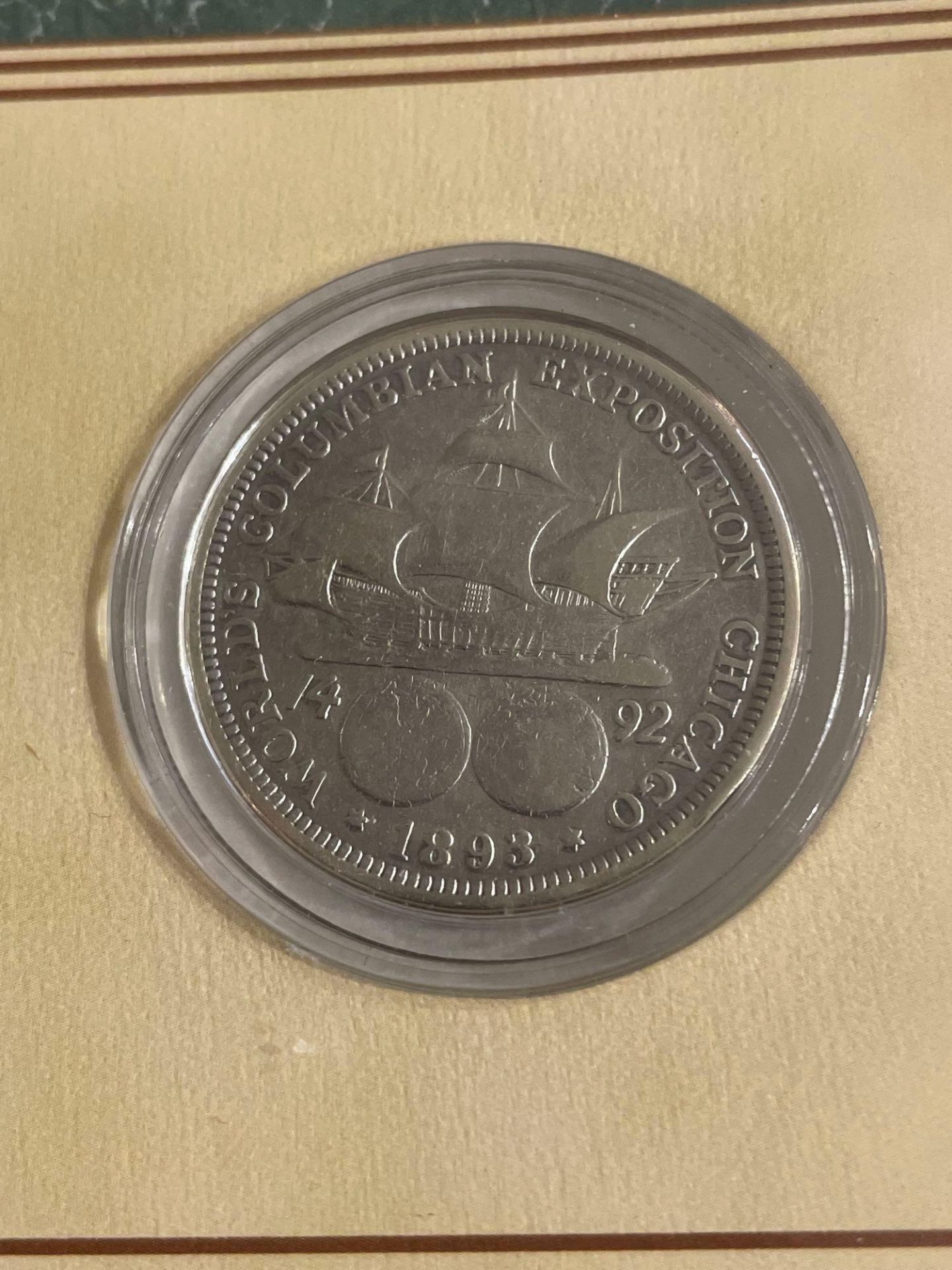 Columbian Exposition Commemorative Half Dollar: 1893 Silver Columbian Half Dollar - Image 4 of 5