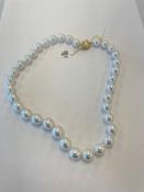 South Sea Pearl Necklace, 35 sea pearls 10-13 mm