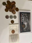 Civil War 1863 Indian Cent, 1907 Indian Head Cent, 1906 Indian Head Cent, 1943 Steel Pennies, and Mi