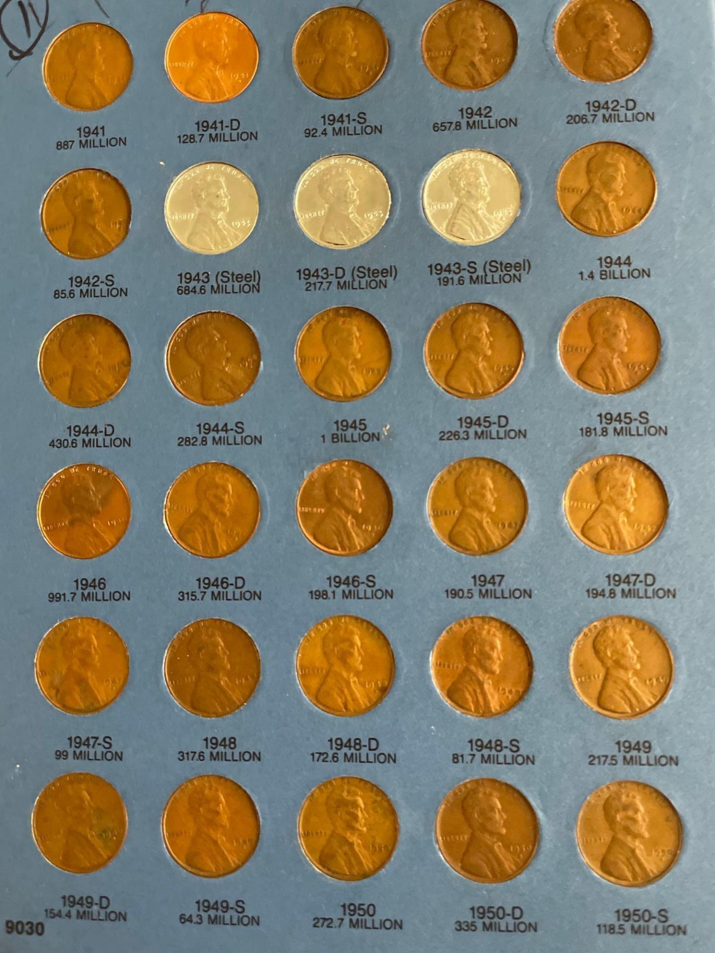 Lincoln Cents 1941 to 1974 #2 - Image 4 of 6