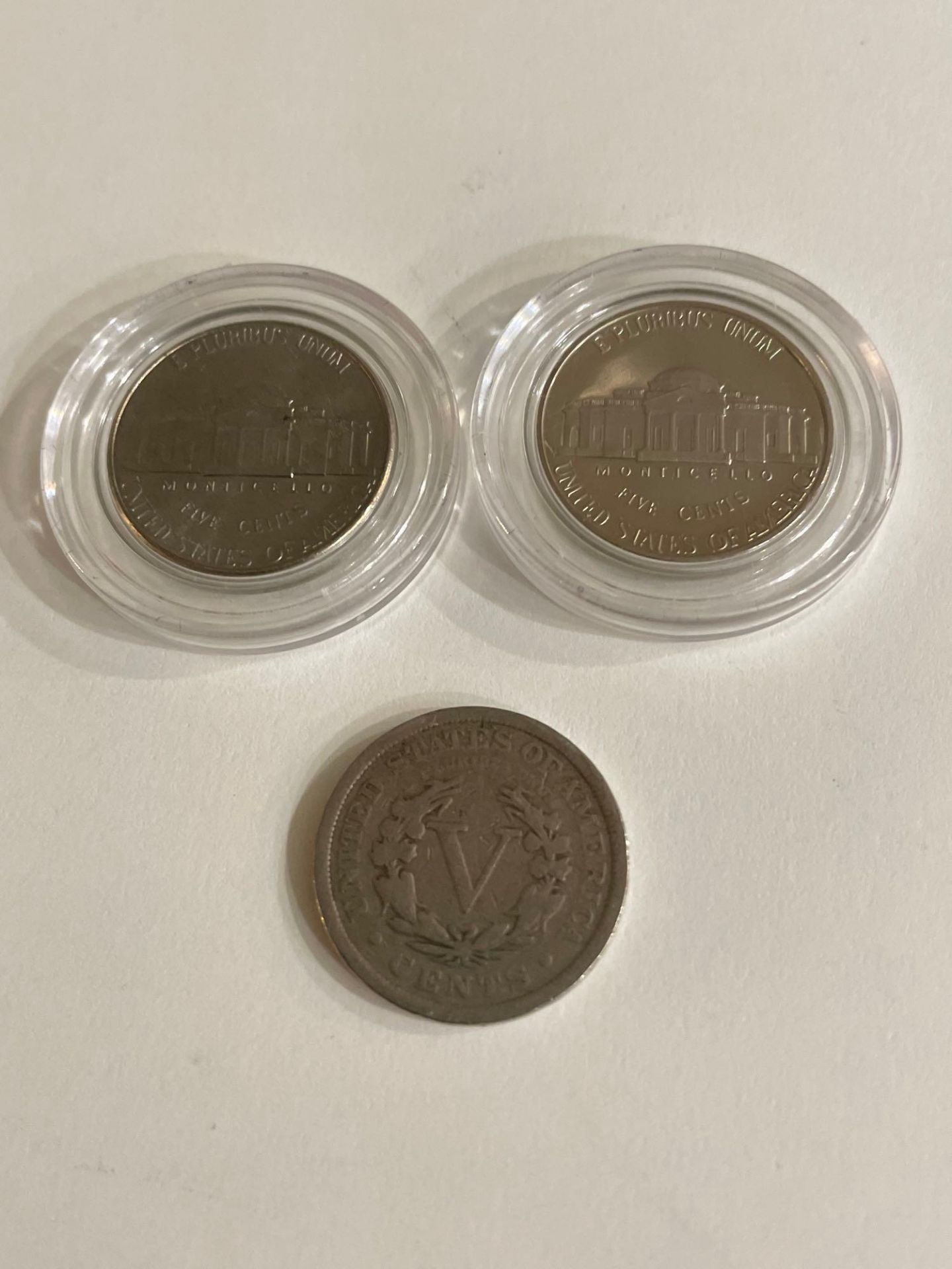 "V" Nickels Last 3 years, 1911 V Nickel, 2003 Uncirculated nickels - Image 7 of 7