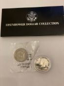 Eisenhower Dollar Collection 1972 / Kennedy Liberty Half Dollar 1776-1976 / 1972D UNC clad Kennedy H