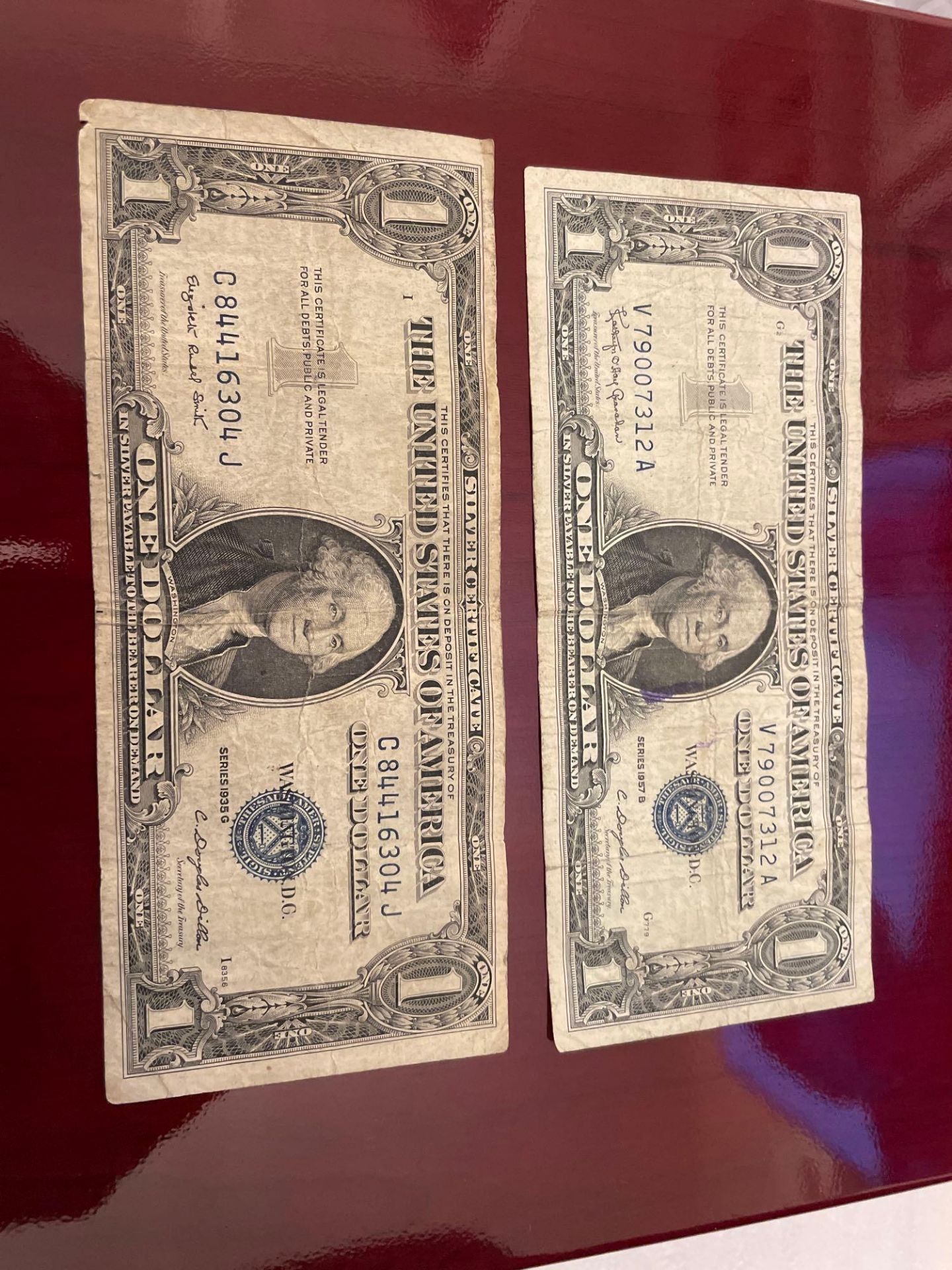 2 Silver Certificates 1957 & 1935