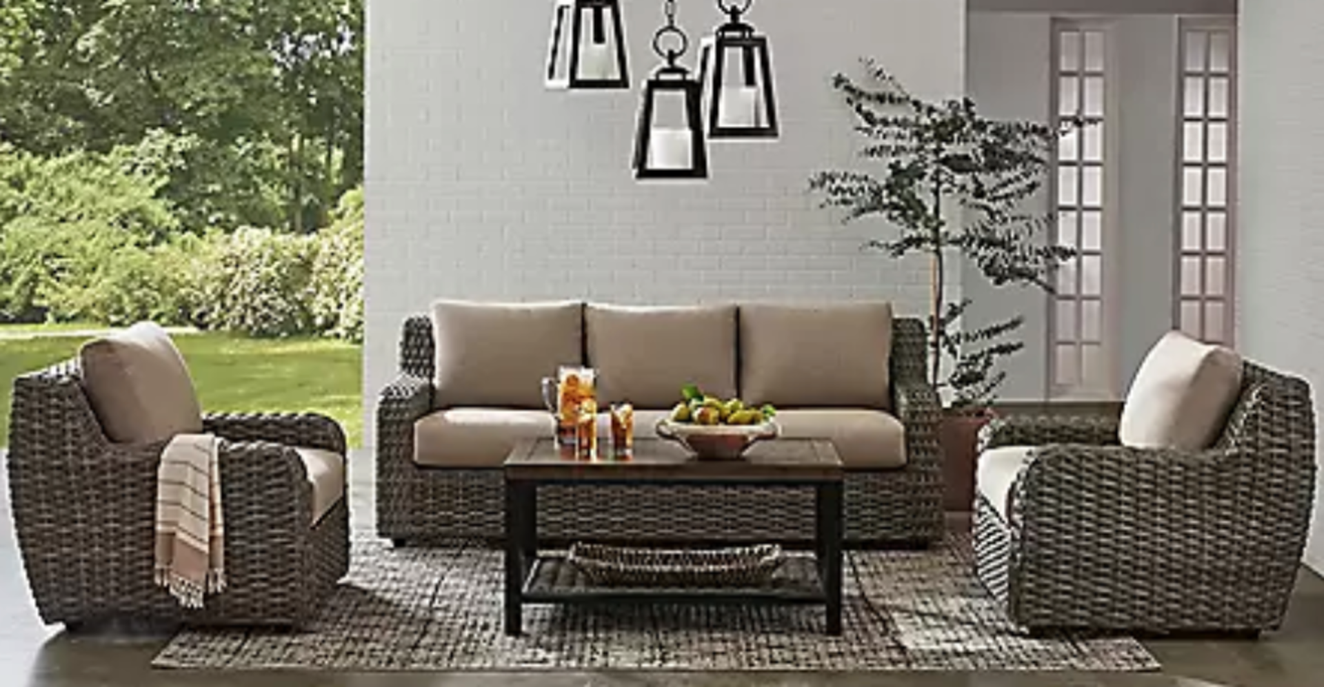 4 pc deep seating set, and more