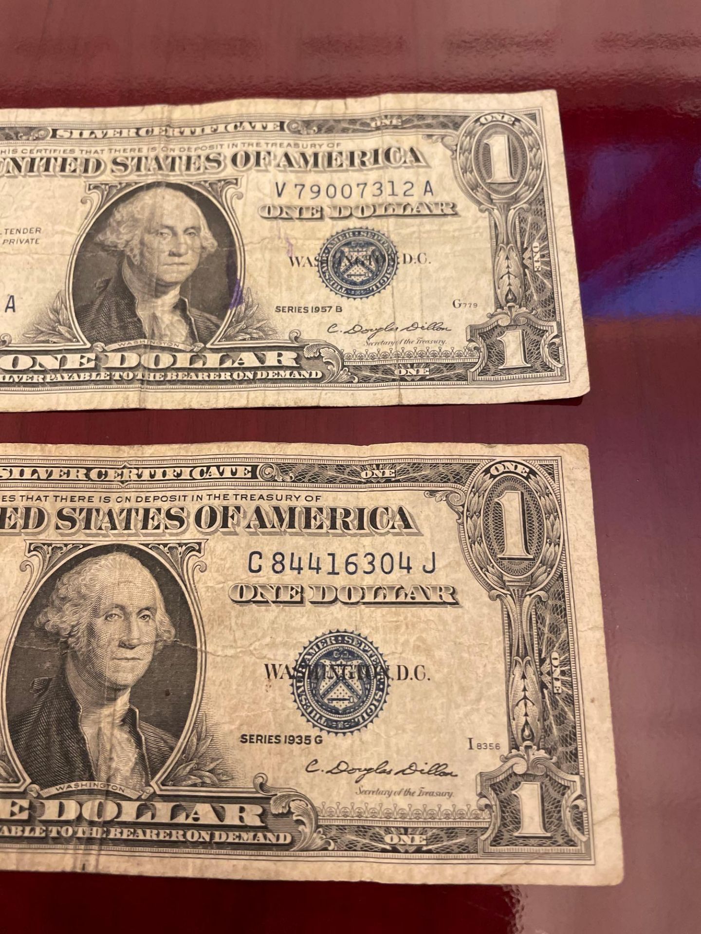 2 Silver Certificates 1957 & 1935 - Image 2 of 3