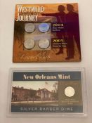 Westward Journey Nickel Set 2004 & 2005 and New Orleans Mint Silver Barber Dime 1906