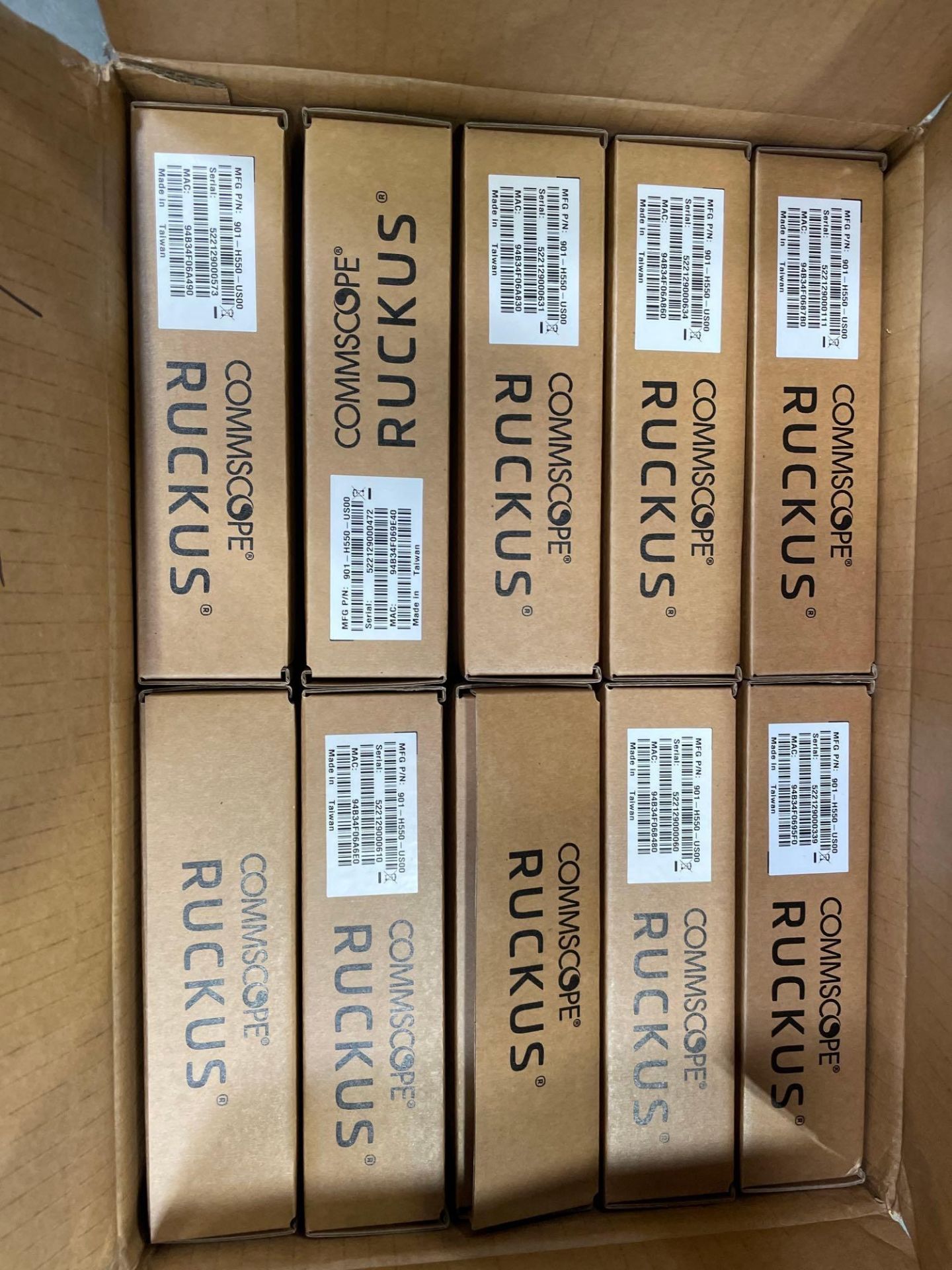 Commscope Ruckus H550 Series 10 Units