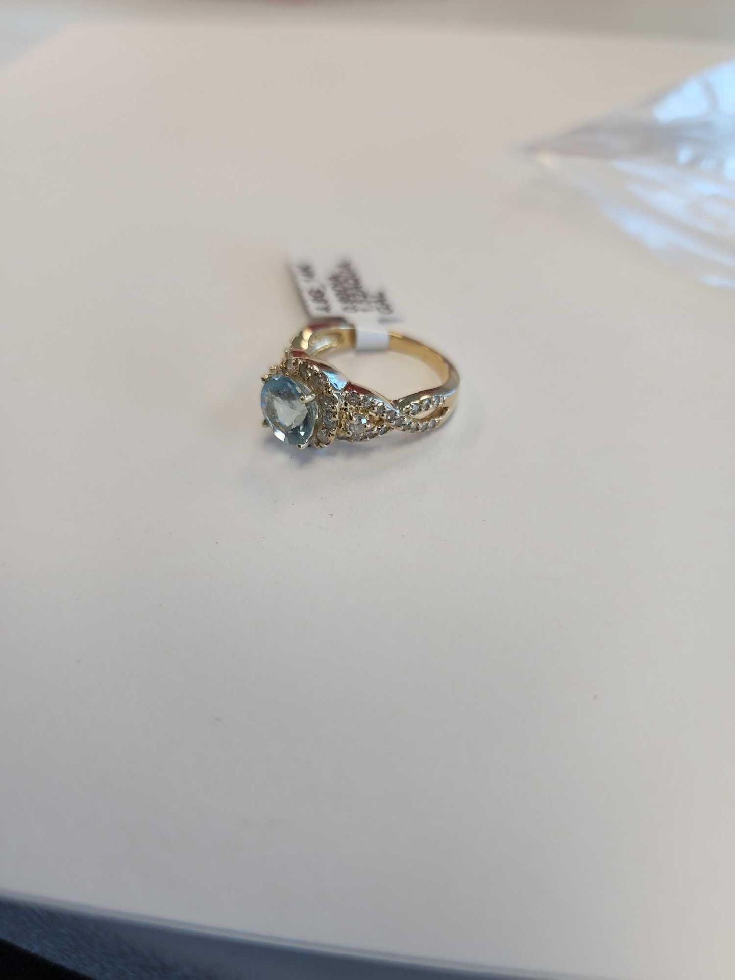 Aquamarine and Diamond Ring - Image 4 of 9