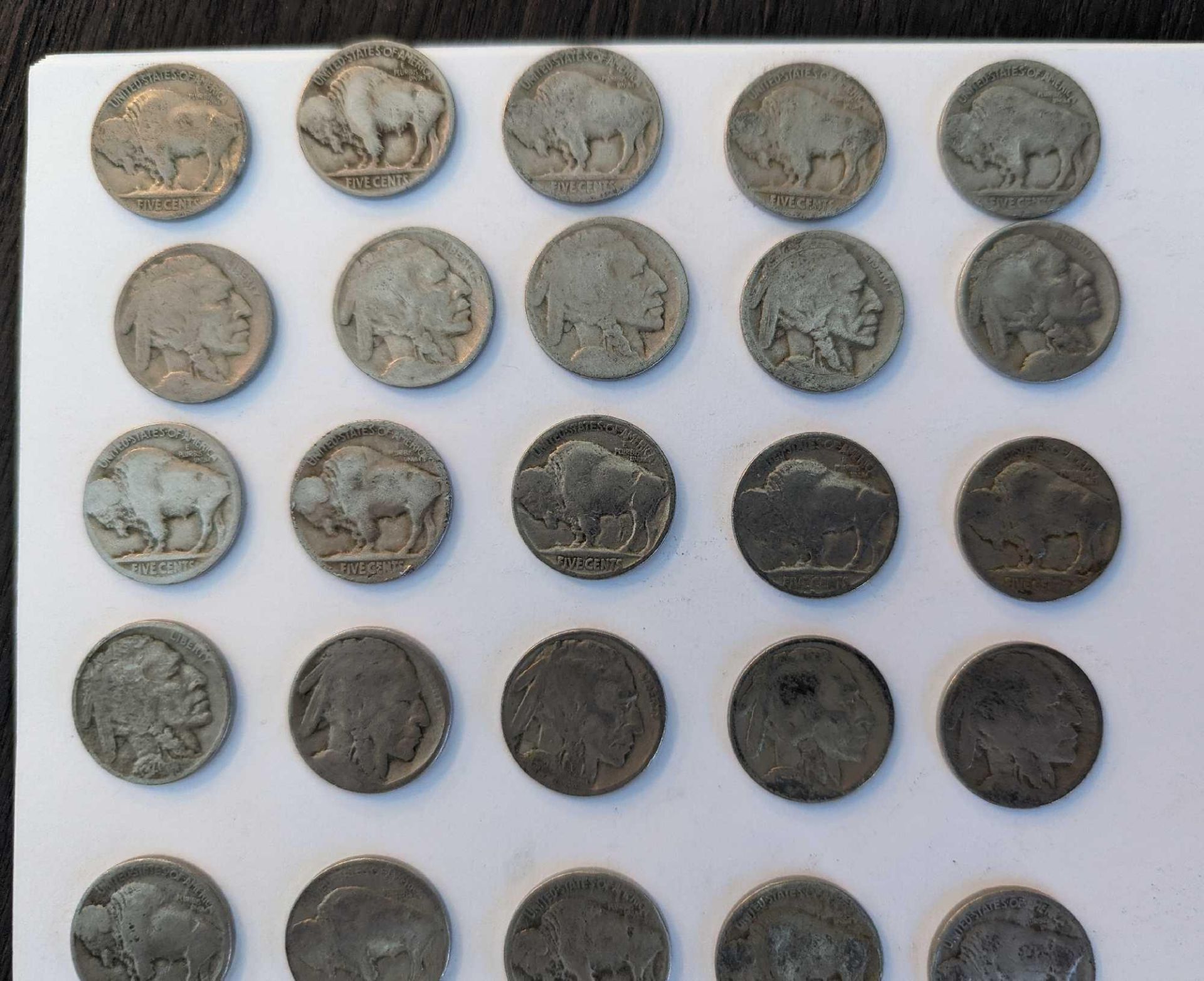 40 Indian Buffalo Nickels