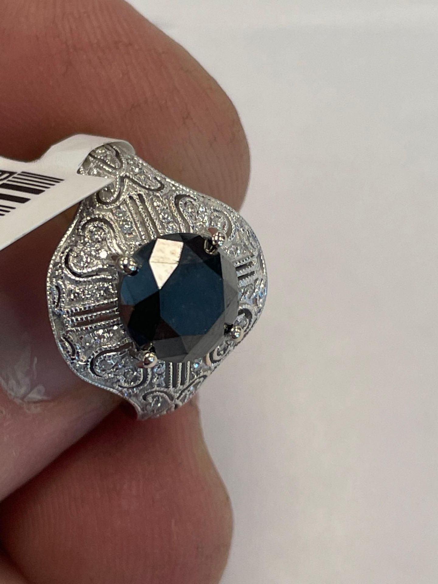 Black Diamond and Diamond Ring - Image 15 of 16