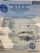 18K Gold Aquamarine & Diamond Bracelet