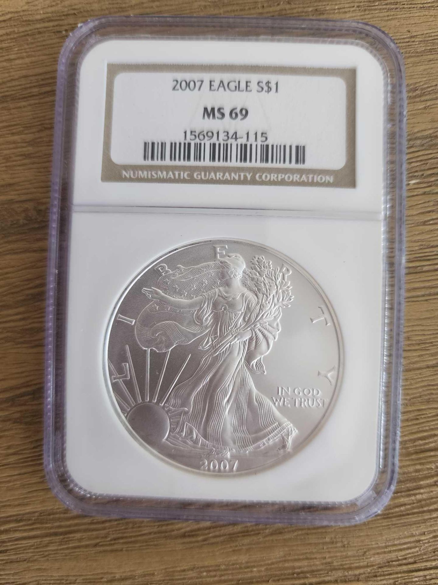 2007 MS 69 Graded American Eagle