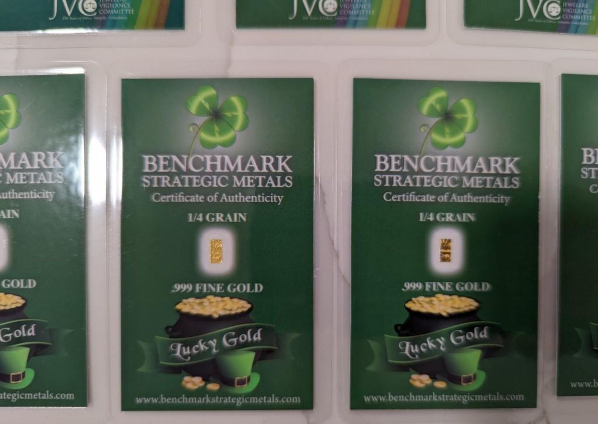 (10) Benchmark 1/4 Grain "Lucky Gold" - Image 4 of 4
