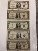 Five Silver Certificates