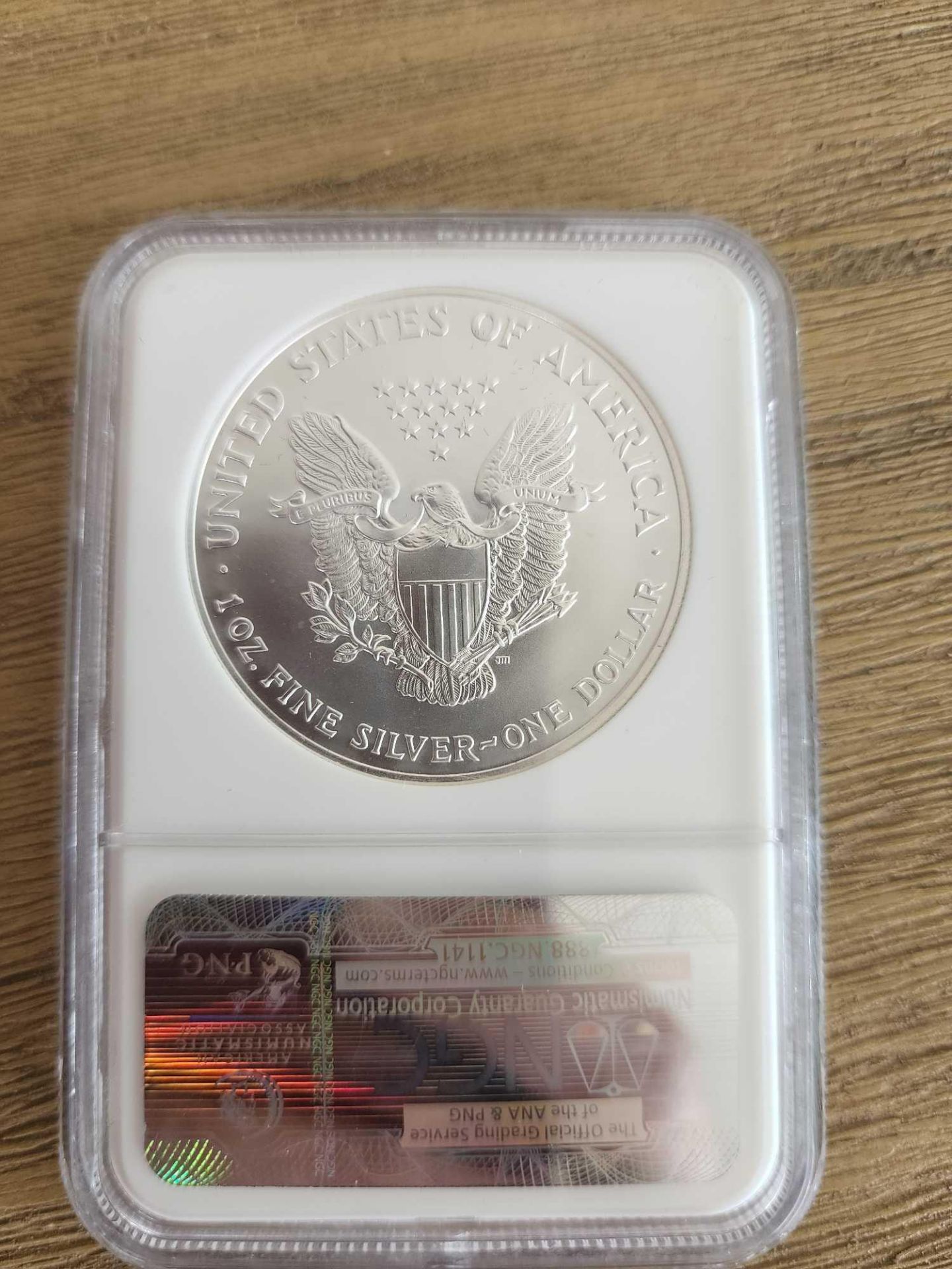 2001 MS 69 Graded American Eagle - Image 2 of 2