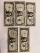 Five Silver Certificates