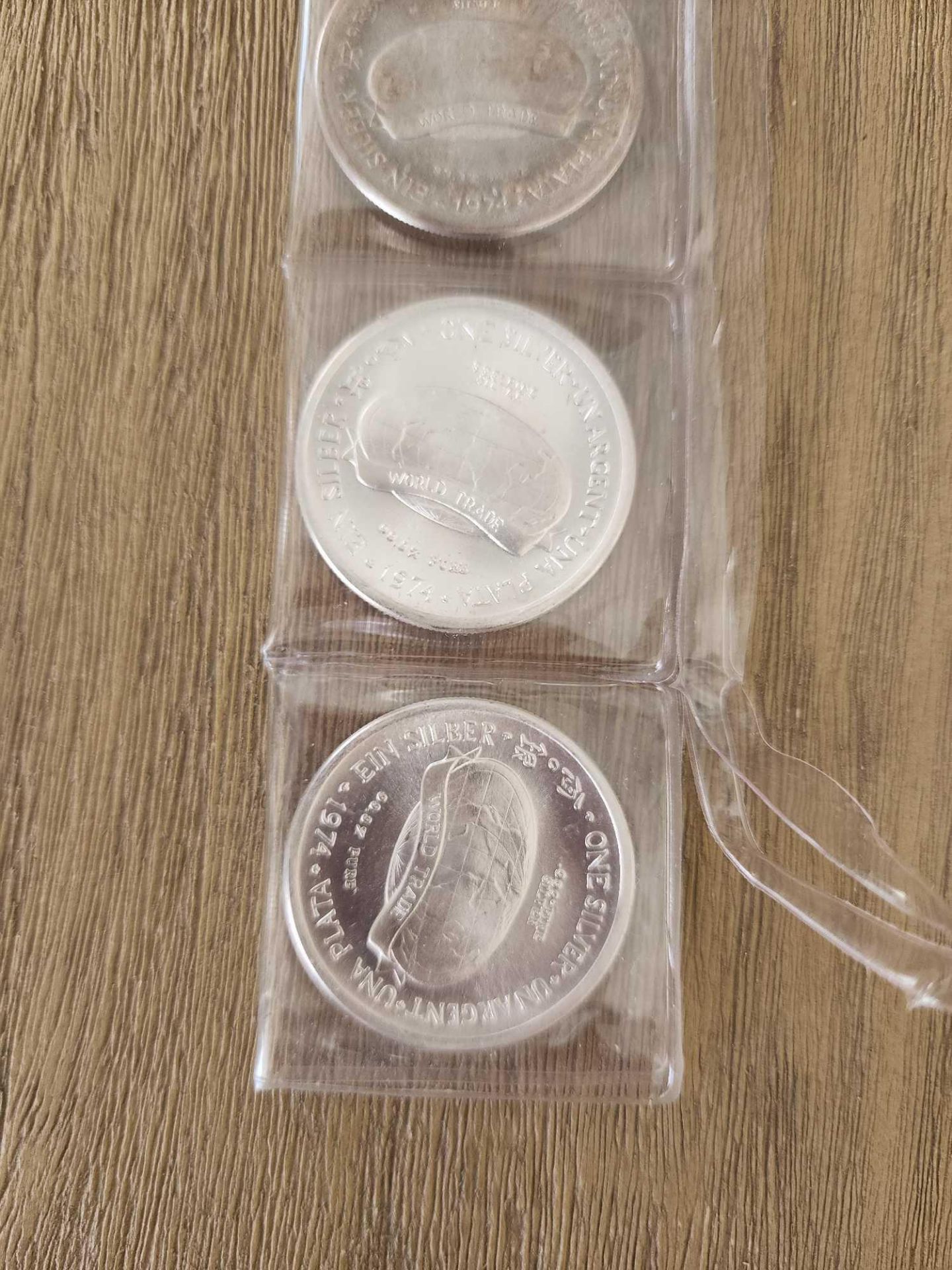 5 World Trade International Silver Vintage Silver Coins 1 oz Coins - Image 3 of 6