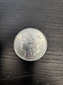 1890 AU Graded Morgan Silver Dollar