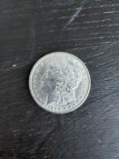 1896 AU Graded Morgan Silver Dollar