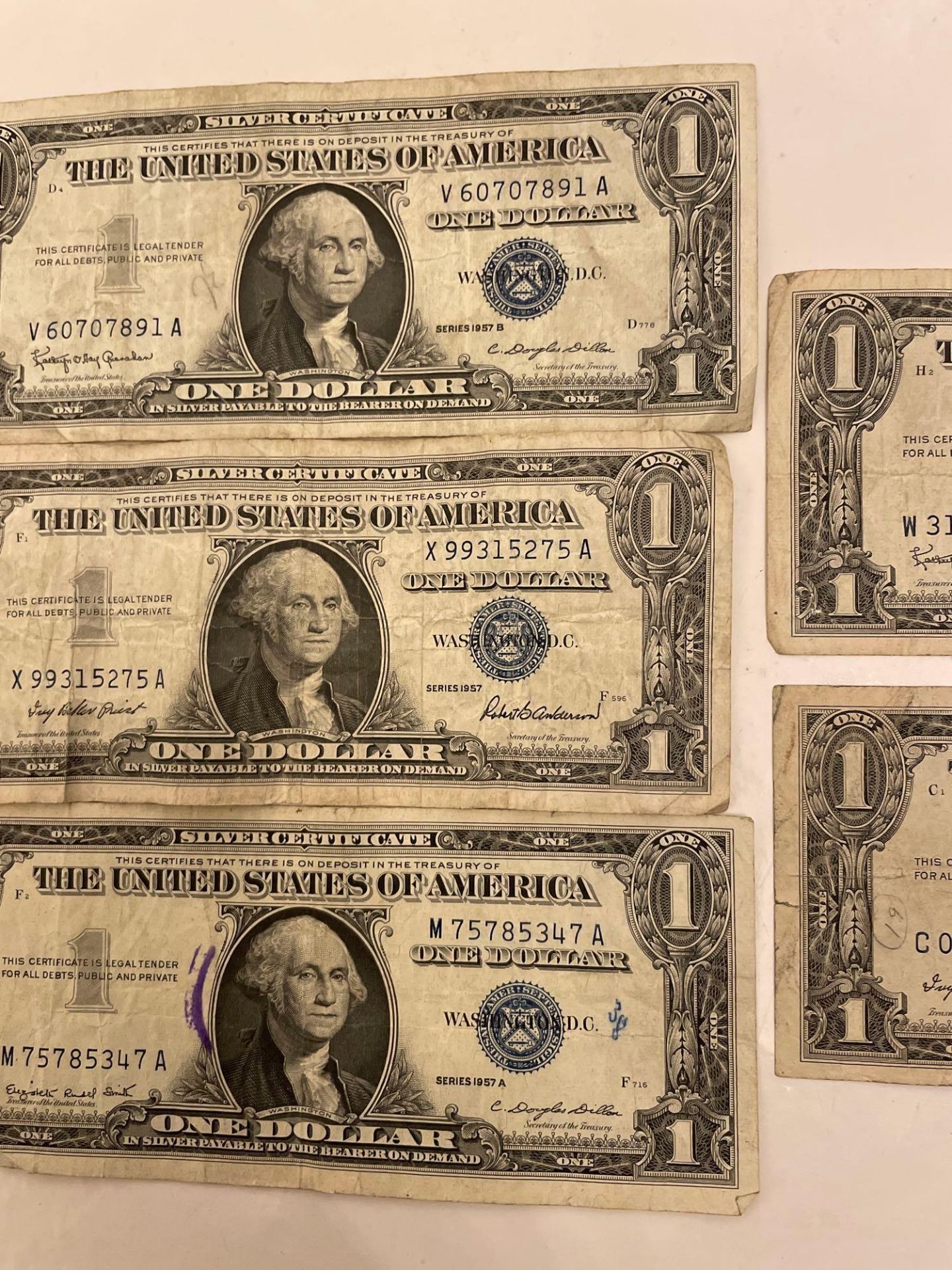 Five Silver Certificates - Image 3 of 4