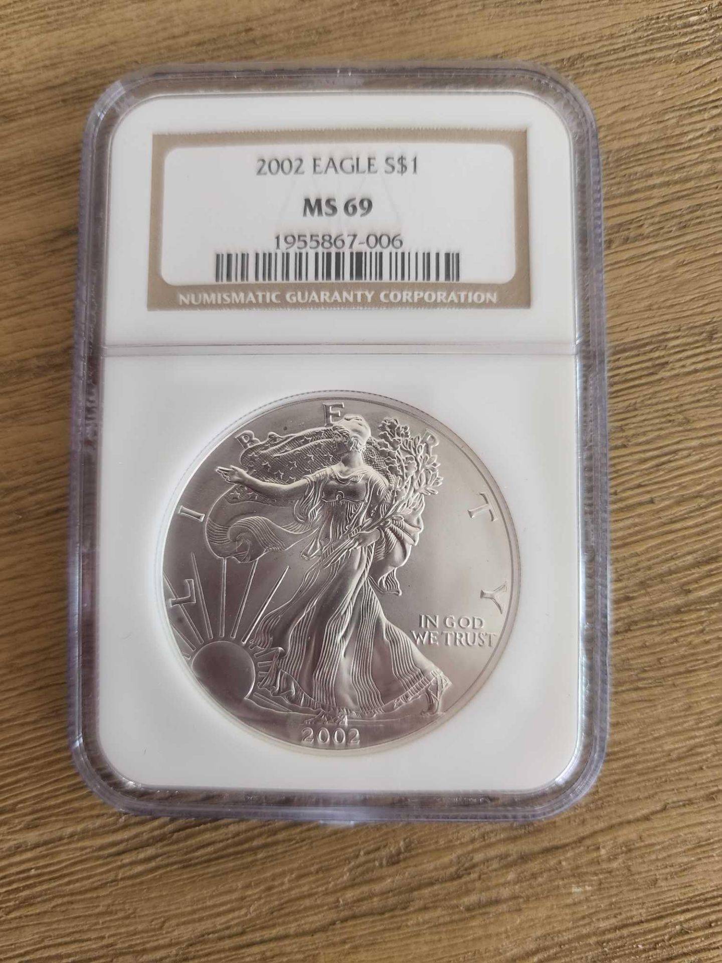 2002 MS 69 Graded American Eagle