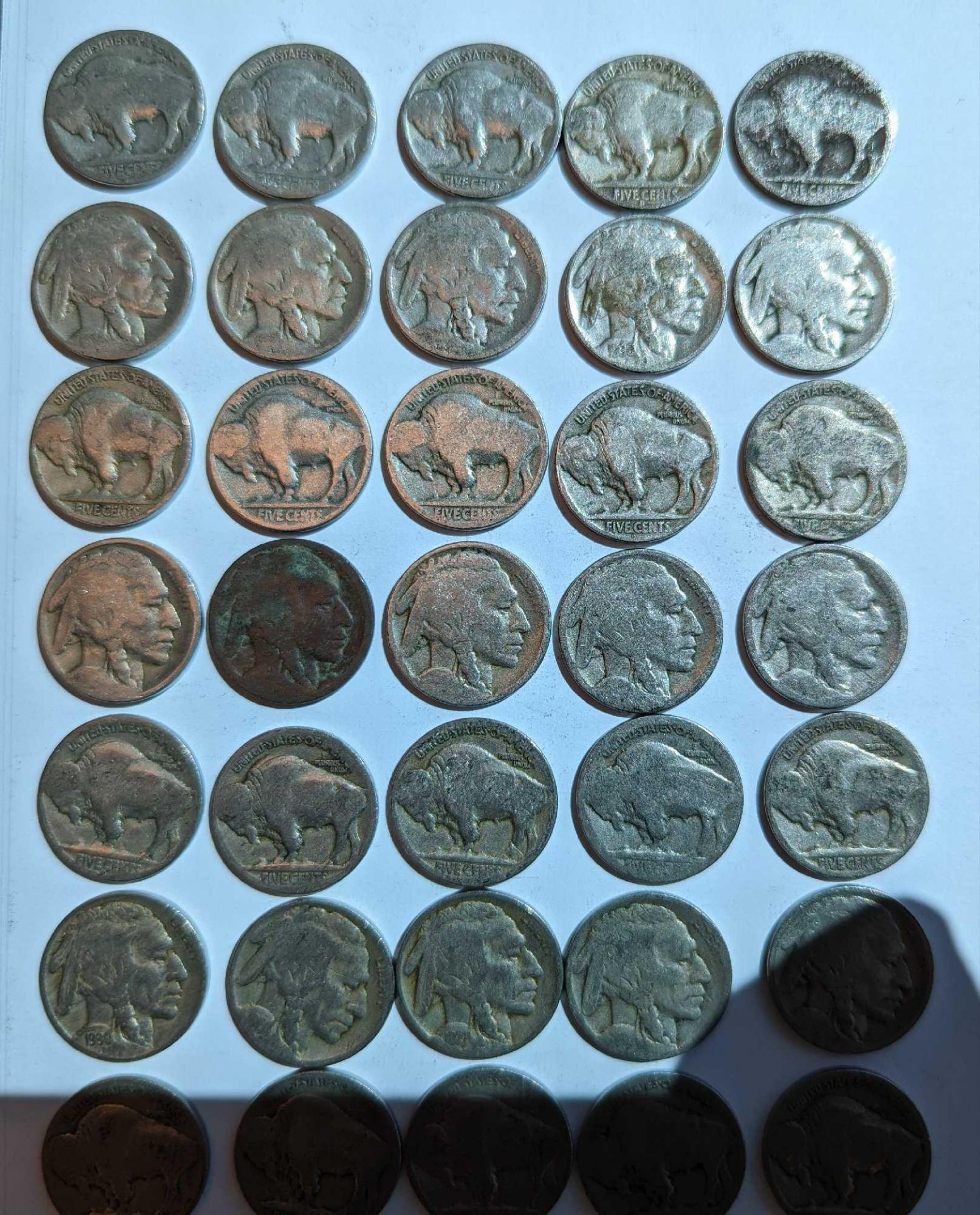 (40) Buffalo/Indian Head Nickels - Image 2 of 3